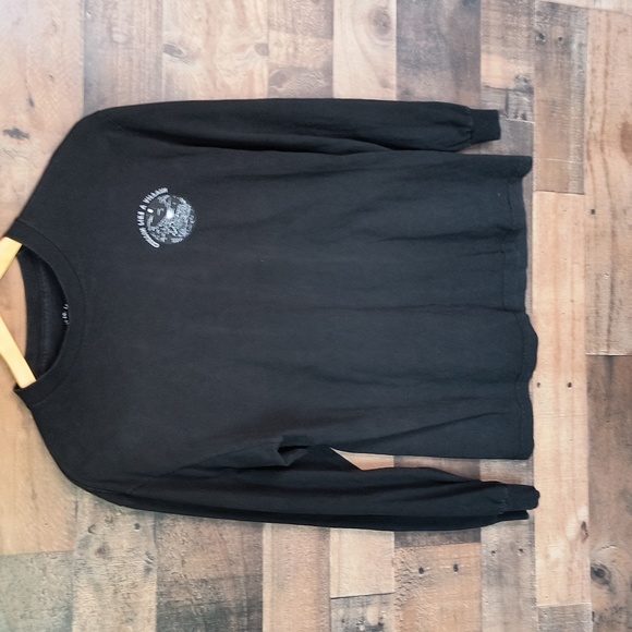 Last Call Chillin Like A Villain Black Long Sleeve Graphic T Shirt Sz Med Men - Picture 15 of 16